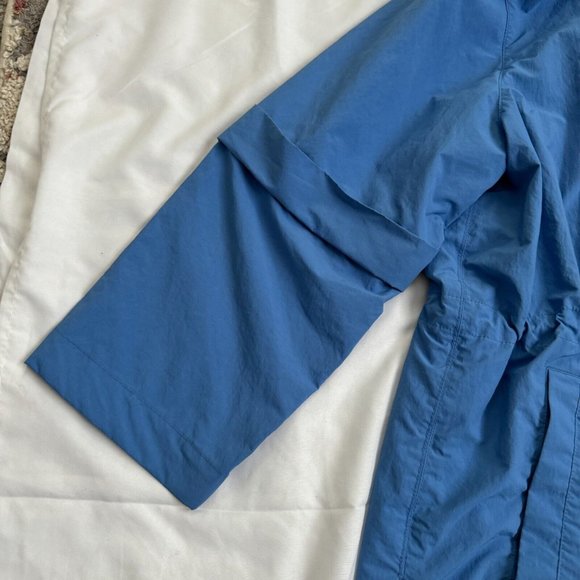 MASSIMO DUTTI Soft Blue Size Small Women's Rain Coat Jacket Model 6740 - Picture 4 of 16